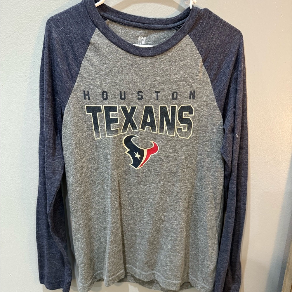 NFL Houston Texans Gray and Blue Shirt